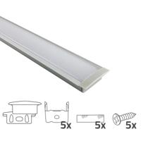 Led strip profiel breed inbouw laag 2 meter