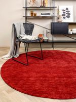 MOMO Rugs - Vloerkleed Panorama Uni Rond Red - 250 rond