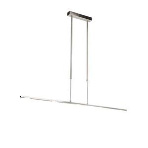 QAZQA Moderne hanglamp staal incl. LED verstelbaar - Bold