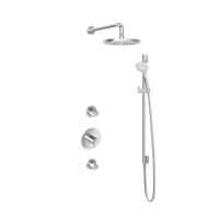 Hotbath Get Together IBS2RCR inbouwdouche met 3s handdouche, 25cm hoofddouche en glijstang chroom