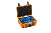 B&W Outdoor Transportkoffer voor Insta360 X3, type 500, oranje, waterdicht conform IP67-certificering, stofdicht, onbreekbaar en onverwoestbaar