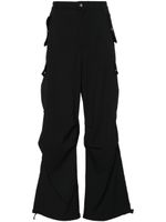 RHUDE pantalon droit à poches cargo - Noir