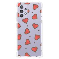 Samsung Galaxy A32 4G | A32 5G Enterprise Editie Doorzichtige Silicone Hoesje Hearts