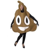 Chocolade ijs emoticon kostuum voor volwassenen One size (S-XL)  - - thumbnail