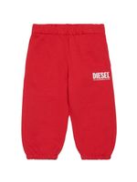 Diesel Kids pantalon de jogging en coton à logo imprimé - Rouge