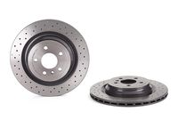 Remschijf COATED DISC LINE BREMBO, Remschijftype: Geperforeerd / Geventileerd, u.a. für Mercedes-Benz