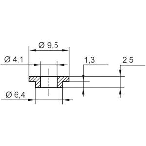 ASSMANN WSW V5818 Isolatiebus 1 stuk(s) Buitendiameter: 9.5 mm, 6.4 mm Binnendiameter: 4.1 mm