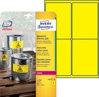 Etiket Avery Zweckform L6127-20 99.1x139mm geel 80stuks - thumbnail