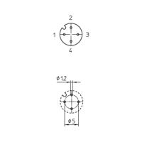 Lutronic 1228 Sensor/actuator inbouwconnector M12 Aantal polen: 4 Bus, inbouw 1 stuk(s)