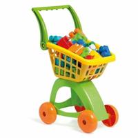 Molto 13456 Winkelwagen met 30 blokken (Geel/Groen)