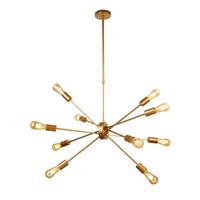 Searchlight Gouden hanglamp Alpha Spider 10-lichts 29010-10GO - thumbnail