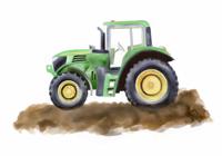 Poster - Tractor / Groen - thumbnail