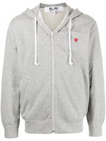 Comme Des Garçons Play hoodie à patch cœur - Gris