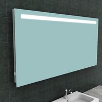 Badkamerspiegel Aqua Splash Mire Rechthoek Inclusief LED Verlichting + Stopcontact 160 cm Aqua Splash