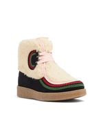 Stella McCartney Kids bottines Borg en coton biologique - Noir - thumbnail