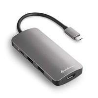 Sharkoon USB 3.0 Type C Multiport Adapter USB 3.2 Gen 1 (3.1 Gen 1) Type-C 5000 Mbit/s Grijs