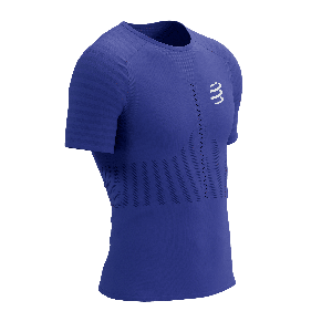 Compressport Racing ss t-shirt heren - BLAUW - Heren