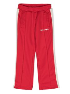 Palm Angels Kids pantalon droit à coutures apparentes - Rouge