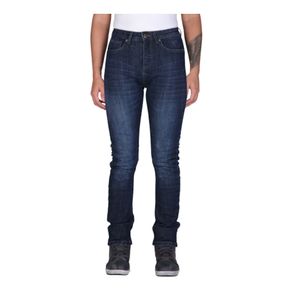 MODEKA Tabera Lady, Motorjeans dames, Soft Wash Donker Blauw Lengte 32