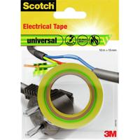 3M universal 4401YG Isolatietape Scotch Geel, Groen (l x b) 10 m x 15 mm 1 stuk(s) - thumbnail