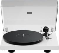Pro-Ject Debuut EVO 2, volgende generatie audiofiele draaitafel met koolstofvezel toonarm, elektronische snelheidsselectie en voorgemonteerde Pick it MM EVO Cartridge, Made in Europe (White Gloss)