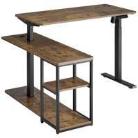 SpeaKa Professional Zit-sta-bureau In hoogte verstelbaar, Elektrisch in hoogte verstelbaar Hoogte: 73 tot 121 cm (b x h x d) 1360 x 730 x 1200 mm Natuurlijk