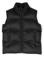 DSQUARED2 KIDS gilet matelassé à logo imprimé - Noir