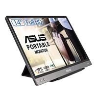 ASUSK ASUS ZenScreen MB14AC | 14 inch draagbare USB-monitor | Full HD 1920x1080, Hybrid Type-C, autorot, licht ontwerp, smartcase, statiefsokkel | IPS-paneel, 16:9, ontspiegeld, zilver