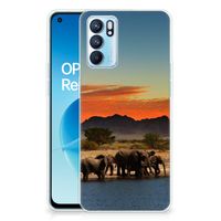 OPPO Reno 6 5G TPU Hoesje Olifanten - thumbnail