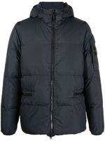 Stone Island doudoune à patch Compass - Bleu