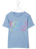 Ralph Lauren Kids t-shirt à logo imprimé - Bleu