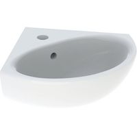 Geberit Bastia Hoekfontein - rond - 45x40cm - kraangat - overloop - wit 501.611.00.1