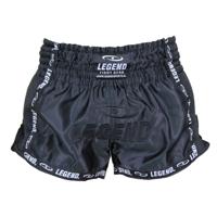 Legend Sports Kickboksshort Trendy Unisex Satijn/mesh Zwart Mt Xl