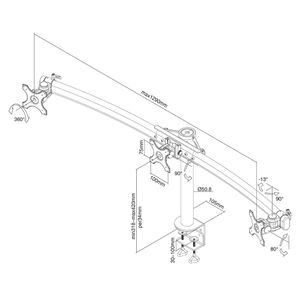 Neomounts FPMA-D700D3 Monitor breausteun