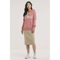 Superdry hoodie met printopdruk dusty rose