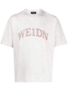 We11done t-shirt en coton à logo imprimé - Tons neutres