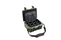 B&W International B&W Outdoor Transportkoffer, type 4000, bronsgroen, met fototas, waterdicht conform IP67-certificering, stofdicht, onbreekbaar en onverwoestbaar, Brons Groen, Typ 4000 - Innenmaß