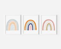 Posters - Schattige regenboog / Set van 3