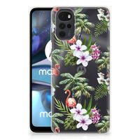 Motorola Moto G22 TPU Hoesje Flamingo Palms