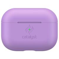 Catalyst Slim Case voor AirPods Pro Skin voor Apple AirPods Pro Charging Case, verwisselbare kleuren, beschermhoes Soft Skin, compatibel draadloos opladen - Lila
