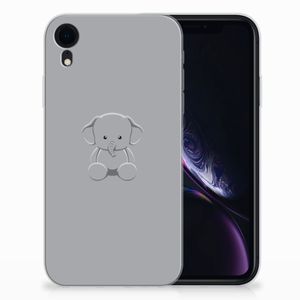 Apple iPhone Xr Telefoonhoesje met Naam Grijs Baby Olifant