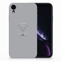 Apple iPhone Xr Telefoonhoesje met Naam Grijs Baby Olifant - thumbnail