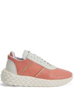 Giuseppe Zanotti baskets Urchin à imprimé peau de python - Orange