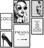 Affiches - Prada / Coco / Set van 6