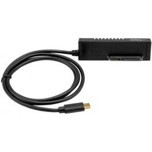 StarTech.com USB31C2SAT3 USB Type-C USB 3.1 1 x SATA 7+15 pin Zwart kabeladapter/verloopstukje