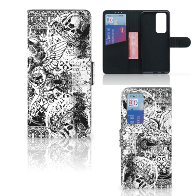 Telefoonhoesje met Naam OPPO Find X3 Neo 5G Skulls Angel Telefoonhoesje met Naam OPPO Find X3 Neo 5G Skulls Angel