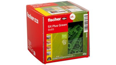 Fischer 567810 schroefanker & muurplug 45 stuk(s) Wiganker 65 mm
