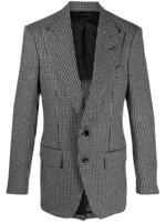 TOM FORD Blazer met pied-de-poule print - Grijs