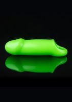 Smooth Thick Stretchy Penis Sleeve - GitD - Neon Green