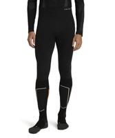 FALKE Heren Broek van onderlaag Wool-Tech 3/4 M Ti wol functioneel materiaal sneldrogend 1 stuk, Zwart Black 3000, M